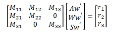 Equations of Motion in Matrix Form